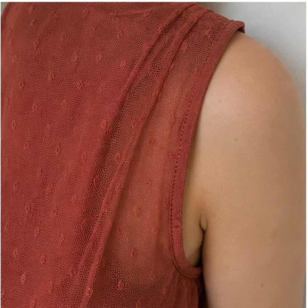 Rust Button Blouse - Picture 5 of 6